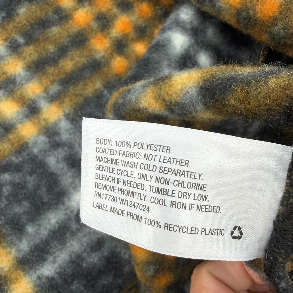 AVA & VIV Rust Plaid Open Front Kimono Cardigan Jacket‎ 4X